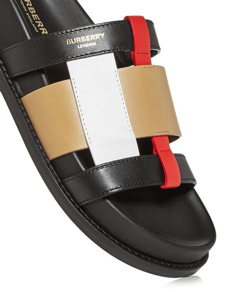 women's burberry pool slides|burberry slide sandals for women.